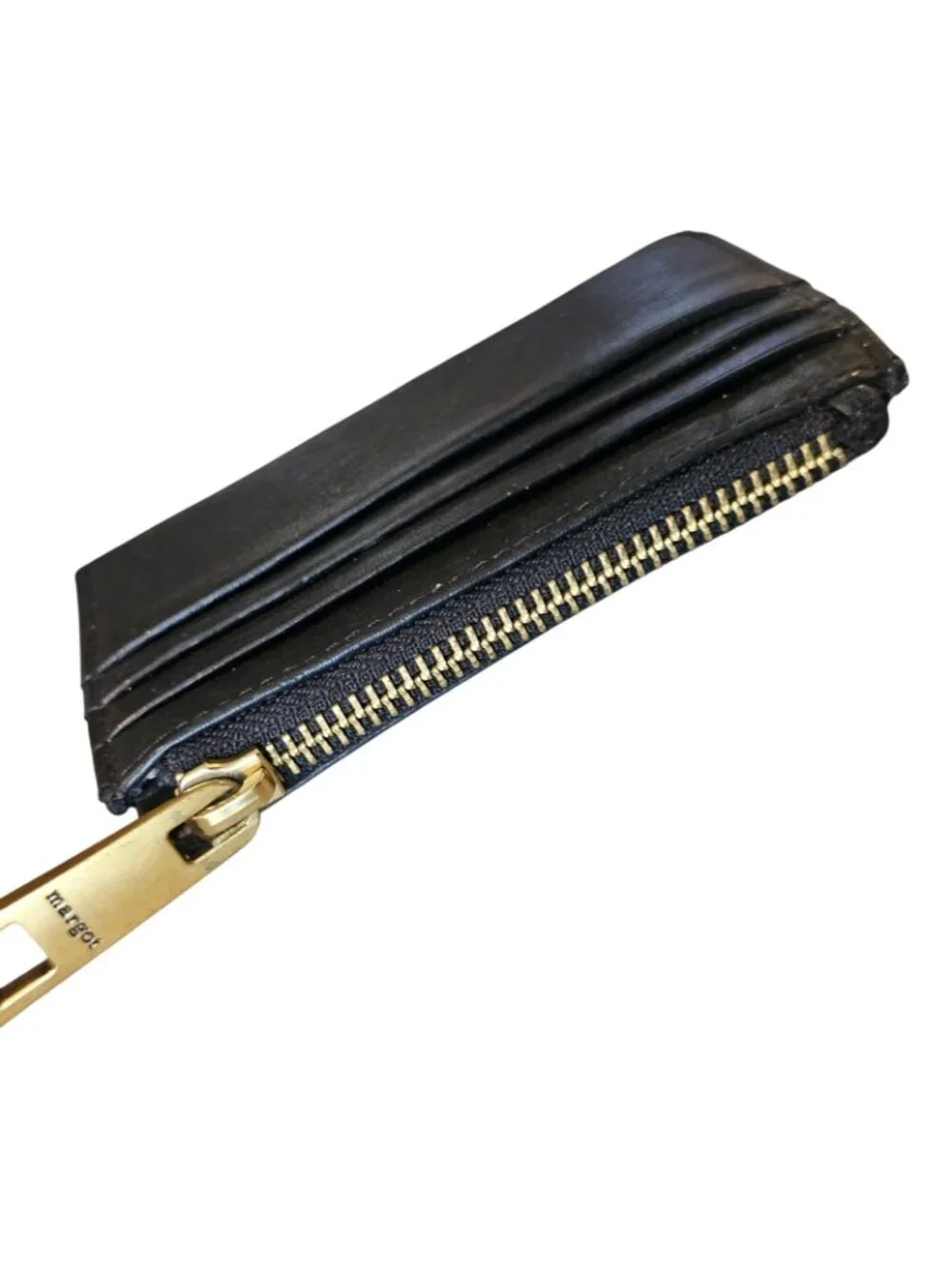 Margot New York Leather Card Case Wallet Black Minimalist READ